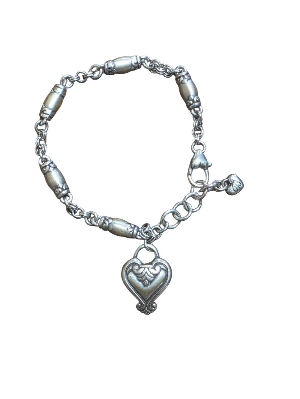 Brighton Adjustable Silver 8" Charm Bracelet